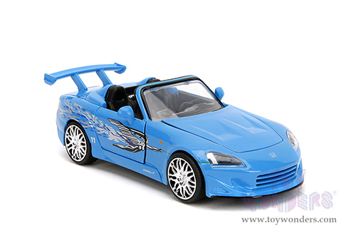 Jada Toys Fast & Furious - Suki's Honda S2000 with Mia's Graphics "Remix" (2001, 1/24 scale diecast model car, Blue) 35875