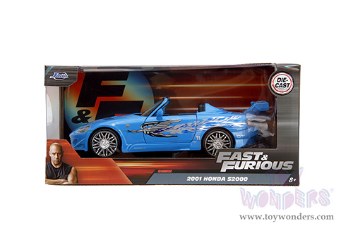 Jada Toys Fast & Furious - Suki's Honda S2000 with Mia's Graphics "Remix" (2001, 1/24 scale diecast model car, Blue) 35875