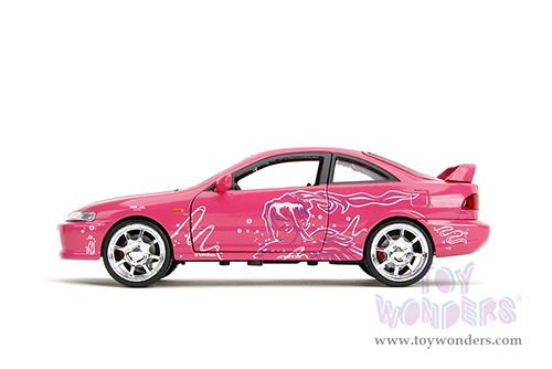 Jada Toys Fast & Furious - Mia's Acura Integra Type R with Suki's Graphics "Remix" (1995, 1/24 scale diecast model car, Pink) 35876