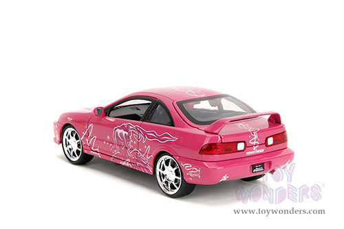 Jada Toys Fast & Furious - Mia's Acura Integra Type R with Suki's Graphics "Remix" (1995, 1/24 scale diecast model car, Pink) 35876