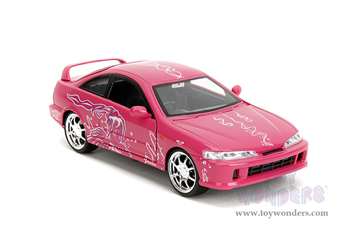 Jada Toys Fast & Furious - Mia's Acura Integra Type R with Suki's Graphics "Remix" (1995, 1/24 scale diecast model car, Pink) 35876