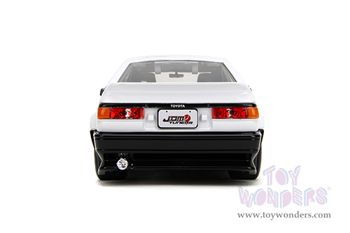 Jada Toys JDM Tuners™- Toyota Trueno AE86 Hardtop (1986, 1/24 scale diecast model car, White/w Black hood) 35956