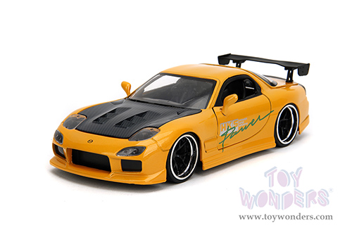 Jada Toys JDM Tuners™- Mazda RX-7 "HKS Power" (1993, 1/24, diecast model car, Yellow) 35957