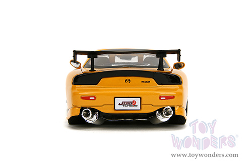 Jada Toys JDM Tuners™- Mazda RX-7 "HKS Power" (1993, 1/24, diecast model car, Yellow) 35957