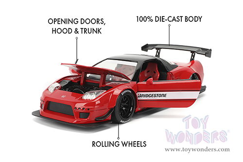 Jada Toys JDM Tuners™ - Honda NSX-R "Bridgestone" (2002, 1/24, diecast model car, Red) 35958