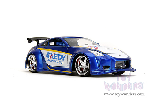 Jada Toys JDM Tuners™ - Nissan 350Z "Exedy Racing Clutch" (2003, 1/24, diecast model car, Candy Blue/White) 35959