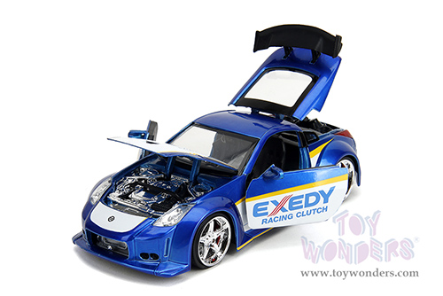 Jada Toys JDM Tuners™ - Nissan 350Z "Exedy Racing Clutch" (2003, 1/24, diecast model car, Candy Blue/White) 35959