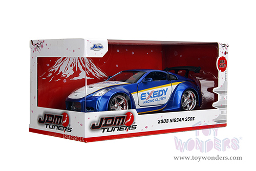Jada Toys JDM Tuners™ - Nissan 350Z "Exedy Racing Clutch" (2003, 1/24, diecast model car, Candy Blue/White) 35959