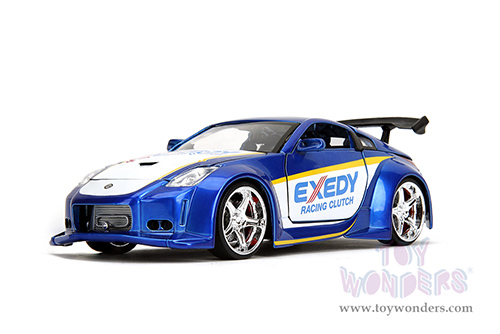 Jada Toys JDM Tuners™ - Nissan 350Z "Exedy Racing Clutch" (2003, 1/24, diecast model car, Candy Blue/White) 35959