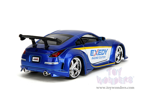 Jada Toys JDM Tuners™ - Nissan 350Z "Exedy Racing Clutch" (2003, 1/24, diecast model car, Candy Blue/White) 35959