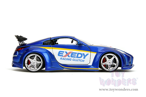 Jada Toys JDM Tuners™ - Nissan 350Z "Exedy Racing Clutch" (2003, 1/24, diecast model car, Candy Blue/White) 35959