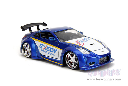 Jada Toys JDM Tuners™ - Nissan 350Z "Exedy Racing Clutch" (2003, 1/24, diecast model car, Candy Blue/White) 35959