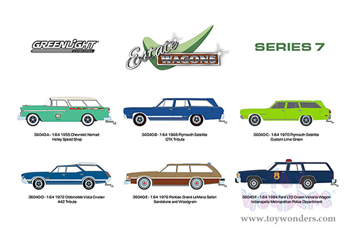 Greenlight - Estate Wagons Series 7 (1/64 scale diecast model car, Asstd.) 36040/48
