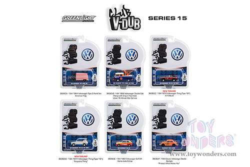 Greenlight - Club Vee-Dub Series 15 (1/64 scale diecast model car, Asstd.) 36060/48