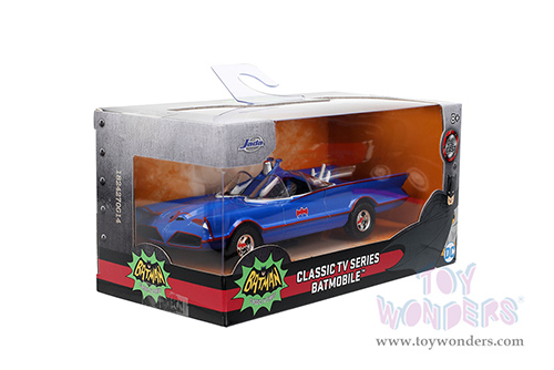 Jada Toys - Hollywood Rides | DC Comics Batman™ Classic TV Series Batmobile™ (1966, 1/32 scale diecast model car, Blue) 36097