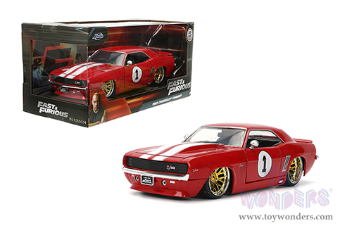 Jada Toys Fast & Furious - Chevrolet® Camaro® #1 (1969, 1/24 scale diecast model car, Glossy Red) 36151