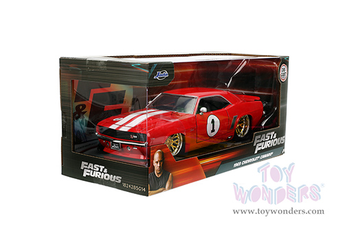 Jada Toys Fast & Furious - Chevrolet® Camaro® #1 (1969, 1/24 scale diecast model car, Glossy Red) 36151