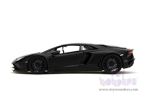 Jada Toys Fast & Furious - Shaw's Lamborghini Aventador "Furious 7" (1/24 scale diecast model car, Matte Black) 36152