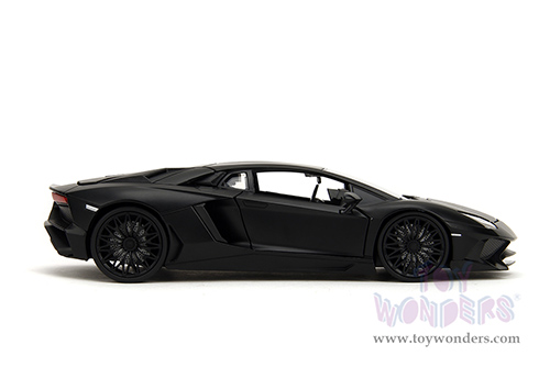 Jada Toys Fast & Furious - Shaw's Lamborghini Aventador "Furious 7" (1/24 scale diecast model car, Matte Black) 36152