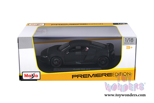 Maisto Premiere - Audi R8 GT Hard Top (1/18 scale diecast model car, Matte Black) 36190BK