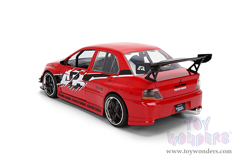 Jada Toys Fast & Furious - Sean's Mitsubishi Lancer Evolution IX  - 25th Anniversary series (1/24 scale diecast model car, Glossy Red) 36208