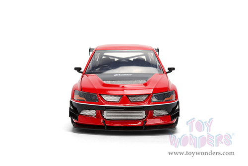 Jada Toys Fast & Furious - Sean's Mitsubishi Lancer Evolution IX  - 25th Anniversary series (1/24 scale diecast model car, Glossy Red) 36208