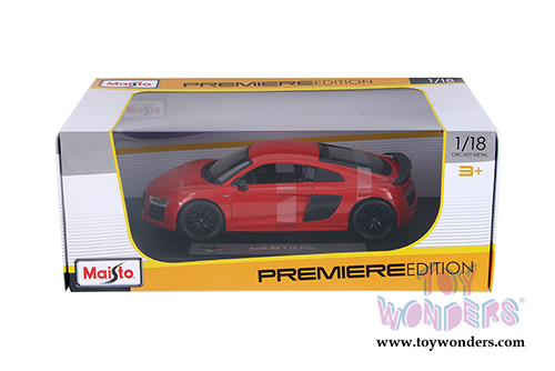 Maisto Premiere - Audi R8 V10 Plus Hardtop (1/18 scale diecast model car, Orange) 36213OR