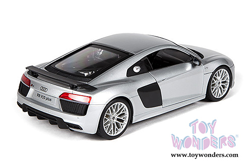 Maisto Premiere - Audi R8 V10 Plus Hardtop (1/18 scale diecast model car, Silver) 36213SV