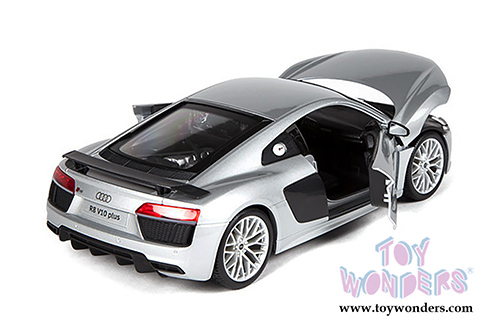 Maisto Premiere - Audi R8 V10 Plus Hardtop (1/18 scale diecast model car, Silver) 36213SV