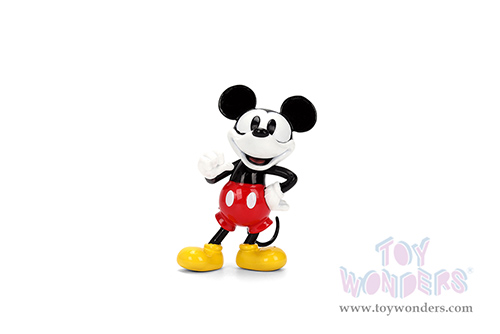 Jada Toys - Hollywood Rides | Disney Mercury with Vintage Mickey Mouse Diecast Figure (1951, 1/24, diecast model car, Black/Red flames) 36272