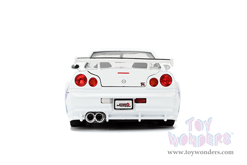Jada Toys JDM Tuners™ - Nissan Skyline GT-R (R34) "HKS Power" (2002, 1/24, diecast model car, White) 36339