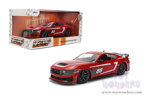 Jada Toys Bigtime Muscle - Ford Mustang Dark Horse #65 (2024, 1/24 scale diecast model car, Glossy Red) 36346