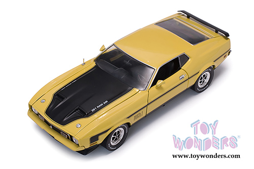 Sun Star USA - Ford Mustang MACH 1 Hardtop (1971, 1/18 scale diecast model car, Medium Bright Yellow) 3635YL