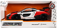 Jada Toys Hyper-Spec - McLaren Senna Hardtop (1/24, diecast model car, Red/White/Black) 36370