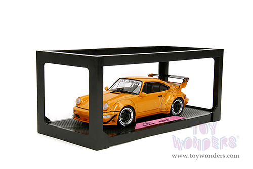 Jada Toys Pink Slips - Porsche RWB Body Kit Hibiki with Display Base (2016, 1/18 scale diecast model car, Glossy Orange) 36383