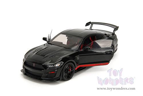 Jada Toys Pink Slips - Ford Shelby® GT500® "Code Red" with Display Base (2022, 1/18 scale diecast model car, Black) 36385