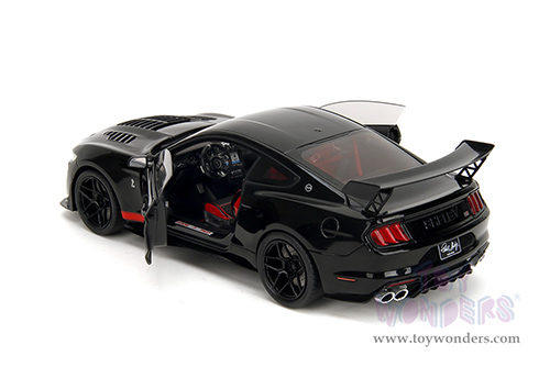 Jada Toys Pink Slips - Ford Shelby® GT500® "Code Red" with Display Base (2022, 1/18 scale diecast model car, Black) 36385