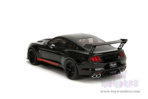 Jada Toys Pink Slips - Ford Shelby® GT500® "Code Red" with Display Base (2022, 1/18 scale diecast model car, Black) 36385