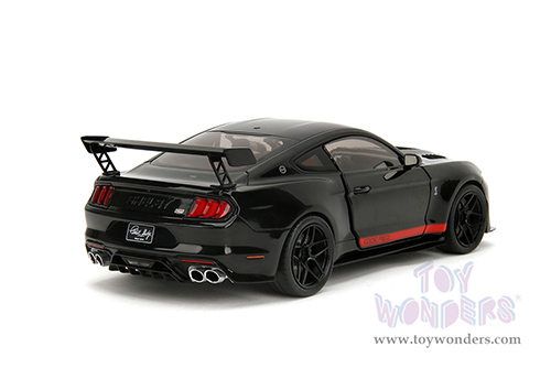 Jada Toys Pink Slips - Ford Shelby® GT500® "Code Red" with Display Base (2022, 1/18 scale diecast model car, Black) 36385