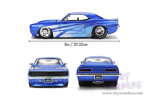 Jada Toys Bigtime Muscle - Chevrolet® Camaro® (1969, 1/24 scale diecast model car, Candy Blue) 36461
