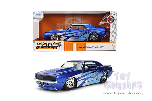 Jada Toys Bigtime Muscle - Chevrolet® Camaro® (1969, 1/24 scale diecast model car, Candy Blue) 36461