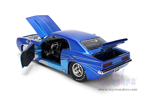 Jada Toys Bigtime Muscle - Chevrolet® Camaro® (1969, 1/24 scale diecast model car, Candy Blue) 36461