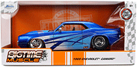 Jada Toys Bigtime Muscle - Chevrolet® Camaro® (1969, 1/24 scale diecast model car, Candy Blue) 36461