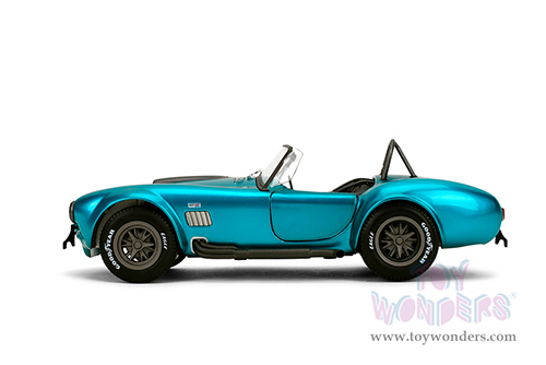 Jada Toys Pink Slips - Shelby® Cobra 427 MK2 with Display Base (1/18 scale diecast model car, Candy Teal) 36467