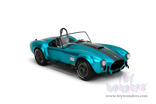 Jada Toys Pink Slips - Shelby® Cobra 427 MK2 with Display Base (1/18 scale diecast model car, Candy Teal) 36467