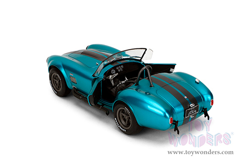 Jada Toys Pink Slips - Shelby® Cobra 427 MK2 with Display Base (1/18 scale diecast model car, Candy Teal) 36467