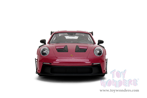 Jada Toys Pink Slips - Porsche 911 GT3 RS with Display Base (1/18 scale diecast model car, Cabernet) 36469