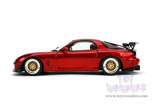 Jada Toys Pink Slips - Mazda RX7 Type RS (FD3S) with Display Base (1/18 scale diecast model car, Candy Red) 36471