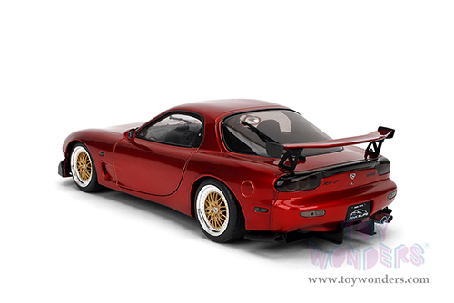 Jada Toys Pink Slips - Mazda RX7 Type RS (FD3S) with Display Base (1/18 scale diecast model car, Candy Red) 36471