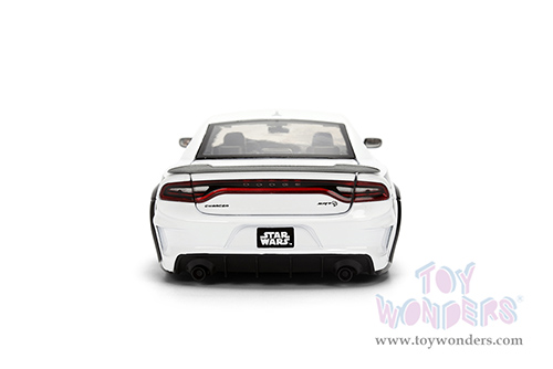 Jada Toys - Hollywood Rides |  Dodge Charger SRT Hellcat with Stormtrooper™ Diecast Figure "Star Wars" (2021, 1/24, diecast model car, White) 36478